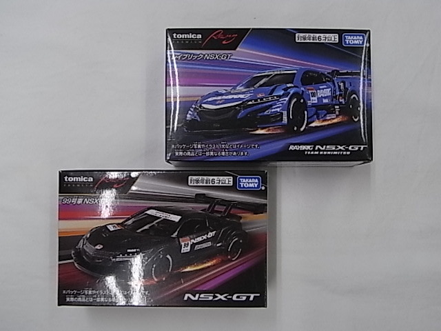 新品未開封未展示品 トミカプレミアム レーシング TOMICA PREMIUM Racing RAYBRIC NSX-GT / 99号車 NSX-GT / 2台セットの画像1