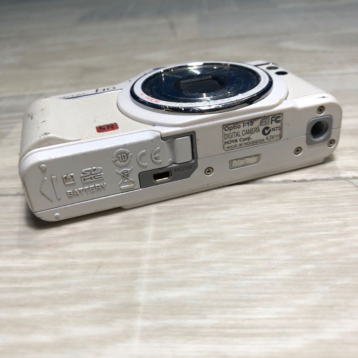 PENTAX ペンタックス Optio I-10 コンパクトデジタルカメラ デジカメ パールホワイト バッテリー付き ジャンク品の画像8