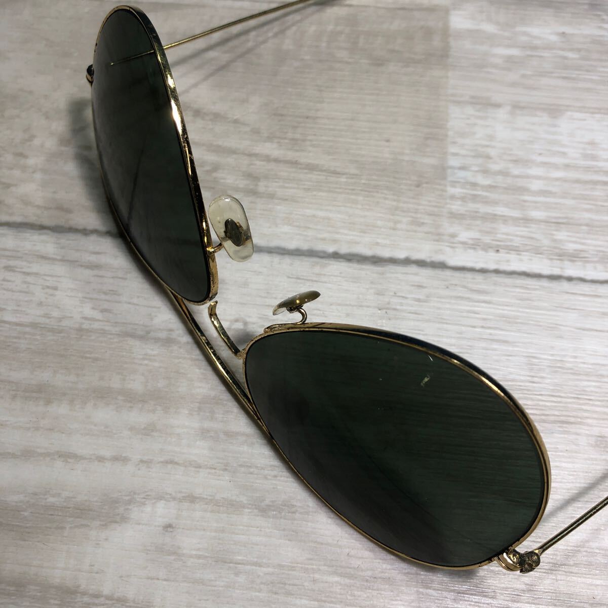 Ray-Ban RayBan 62*14 B&L USA солнцезащитные очки Gold текущее состояние товар 