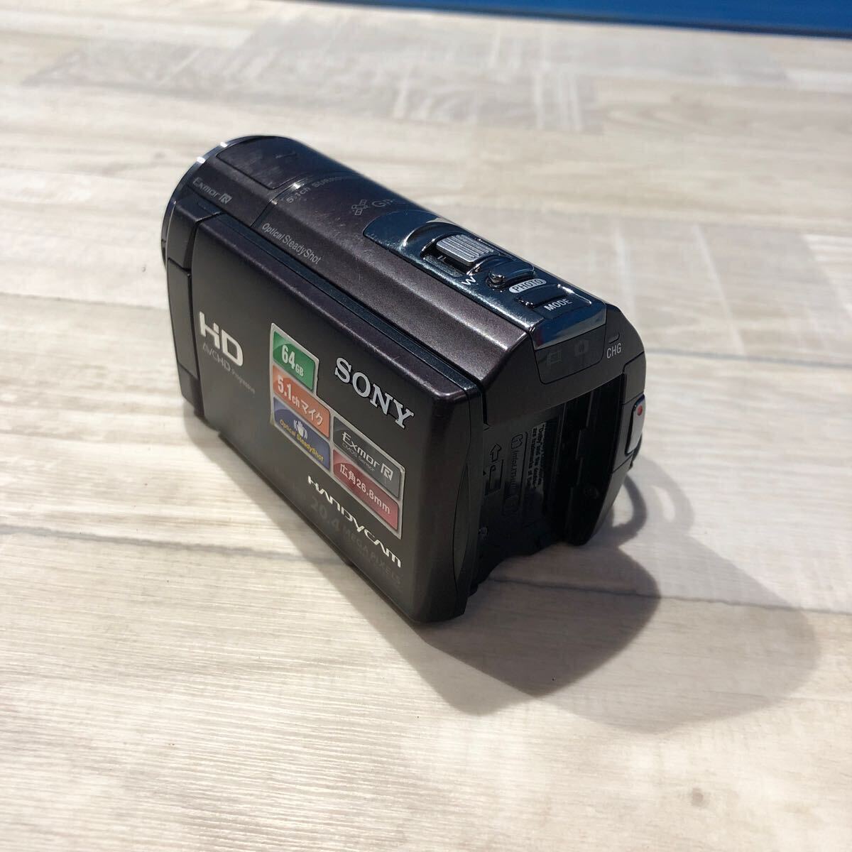 SONY ソニー HDR-CX590V HANDYCAM HD 64GB 広角26.8mm コンパクト ビデオカメラ ジャンク品 の画像4