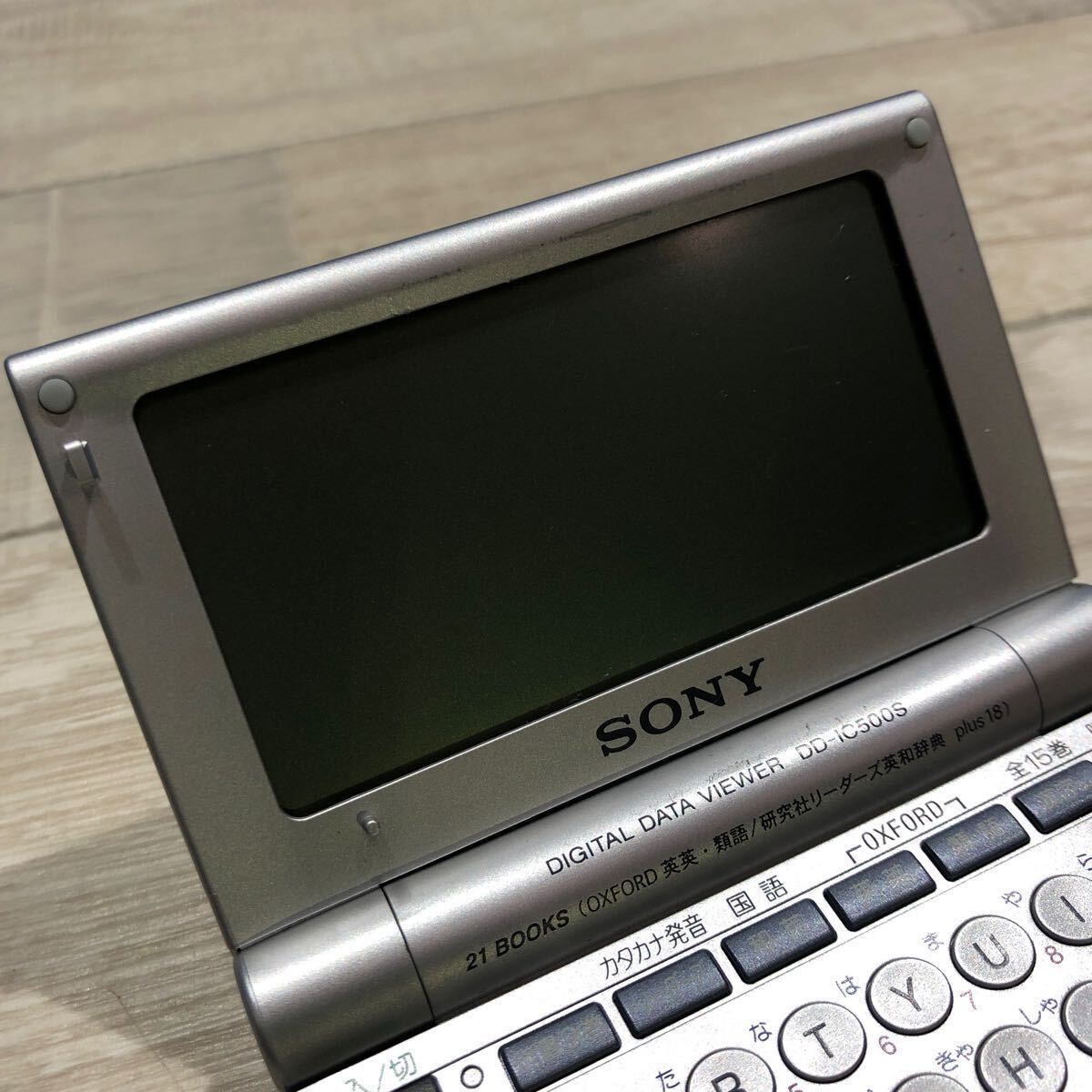 SONY ソニー DD-IC500S ミニ 電子辞書 ポケットサイズ 名刺サイズ 通電OK 現状品の画像3