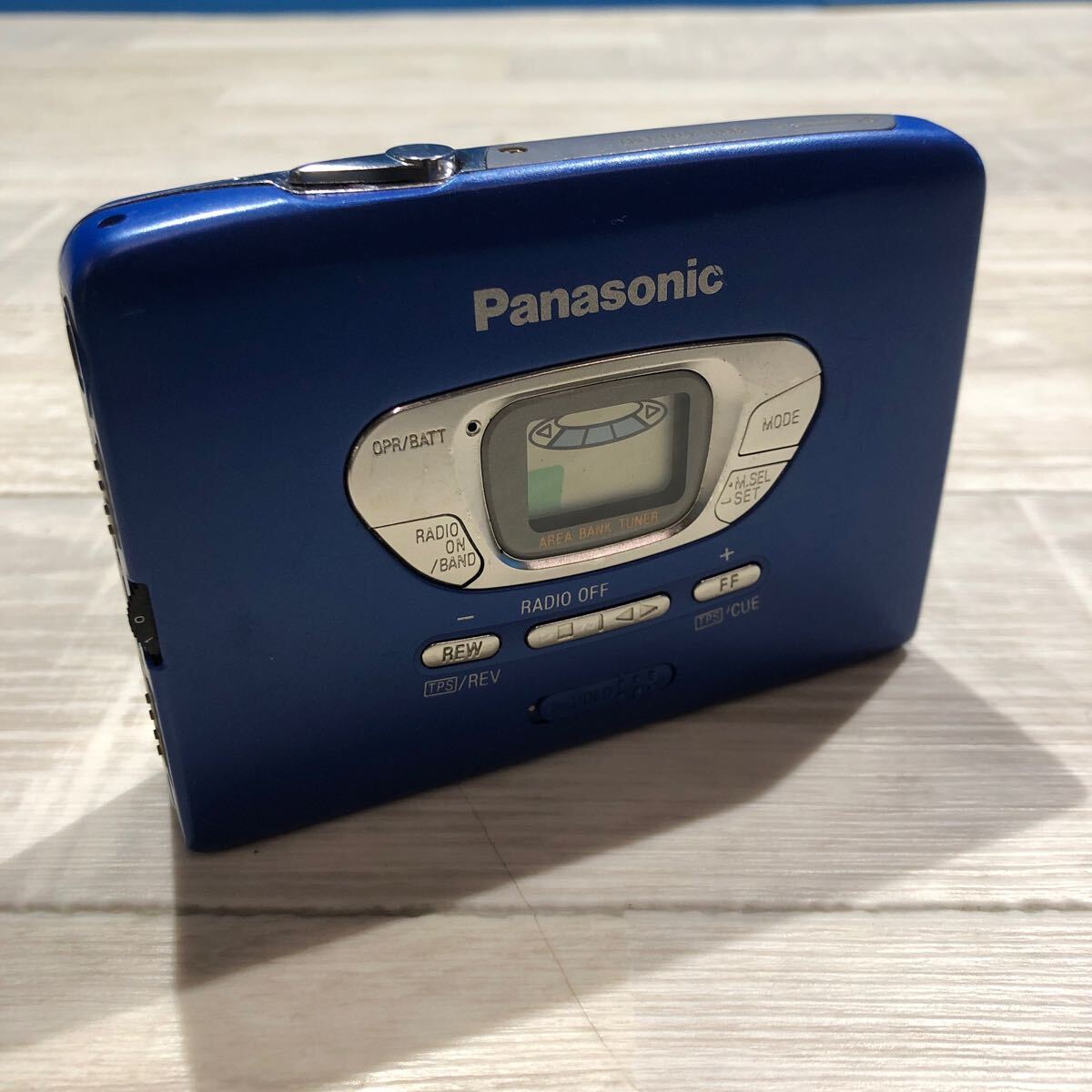 Panasonic パナソニック RQ-S50V AREA BANK TUNER カセットプレーヤー ポータブル 青 ブルー ジャンク品