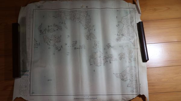 ☆古地図 朝鮮 突山 大正7（1918年）珍品 A2828 大韓民国全羅南道麗水の画像1