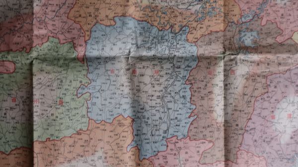 ☆古地図 満州国並支那本部地図 中国/台湾 福岡日日新聞 昭和8年（1933年）大型 A3061の画像8