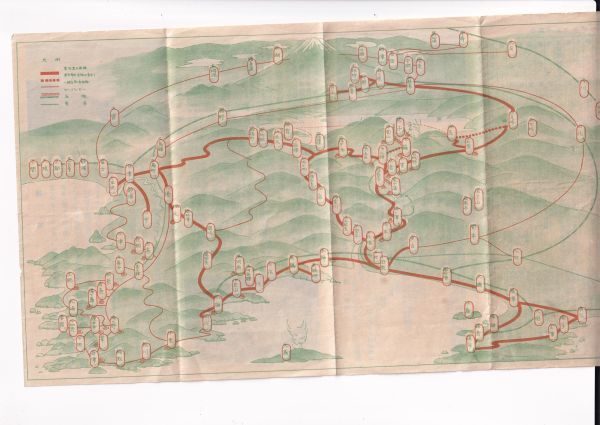 ☆戦前　旅行パンフレット　富士箱根自動車株式会社　地図 A3010_画像2