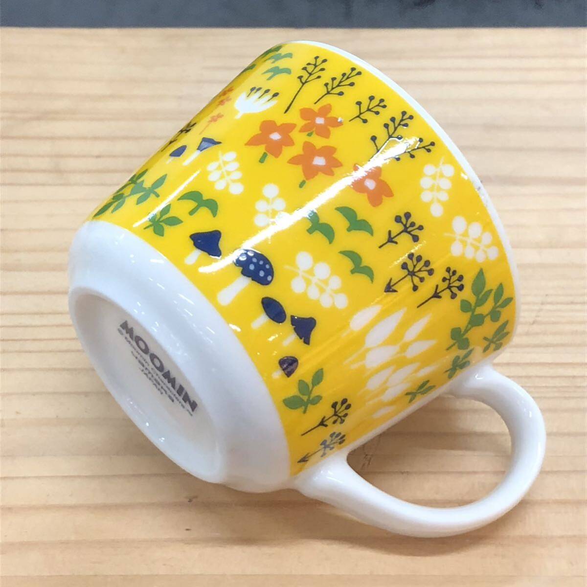 2個セット 日本製 ムーミン ミニマグカップ イエロー、グリーン コーヒー紅茶 ティーカップの画像6