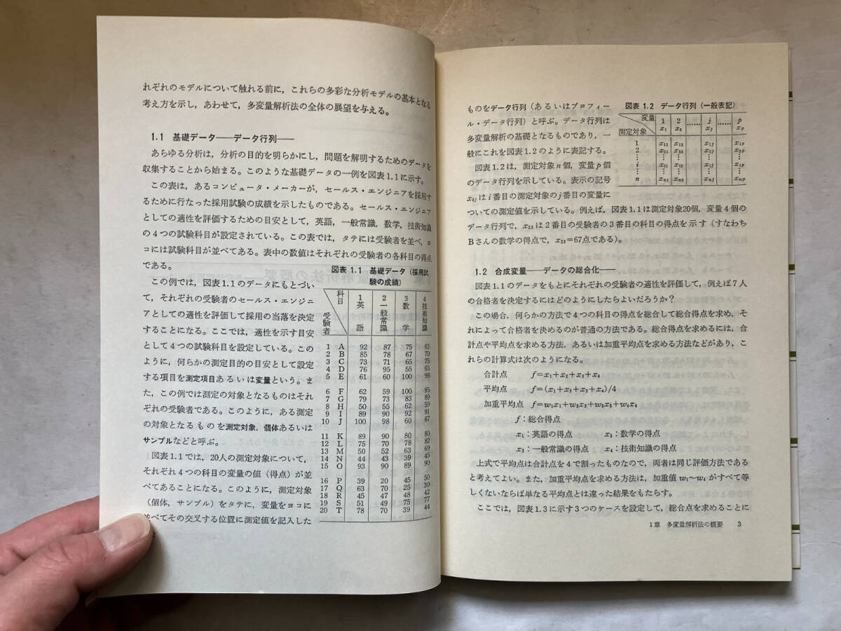 ●再出品なし　「経営のための多変量解析法」　本多正久/島田一明：著　産業能率大学出版部：刊　昭和58年9版　※蔵印有_画像8