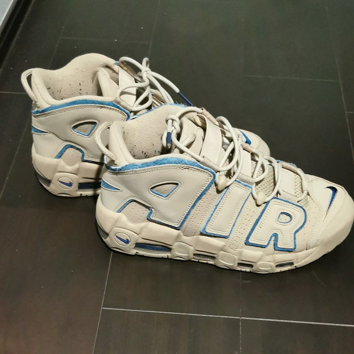 Nike Air More Uptempo "Limestone and Valerian Blue" 27.5cm