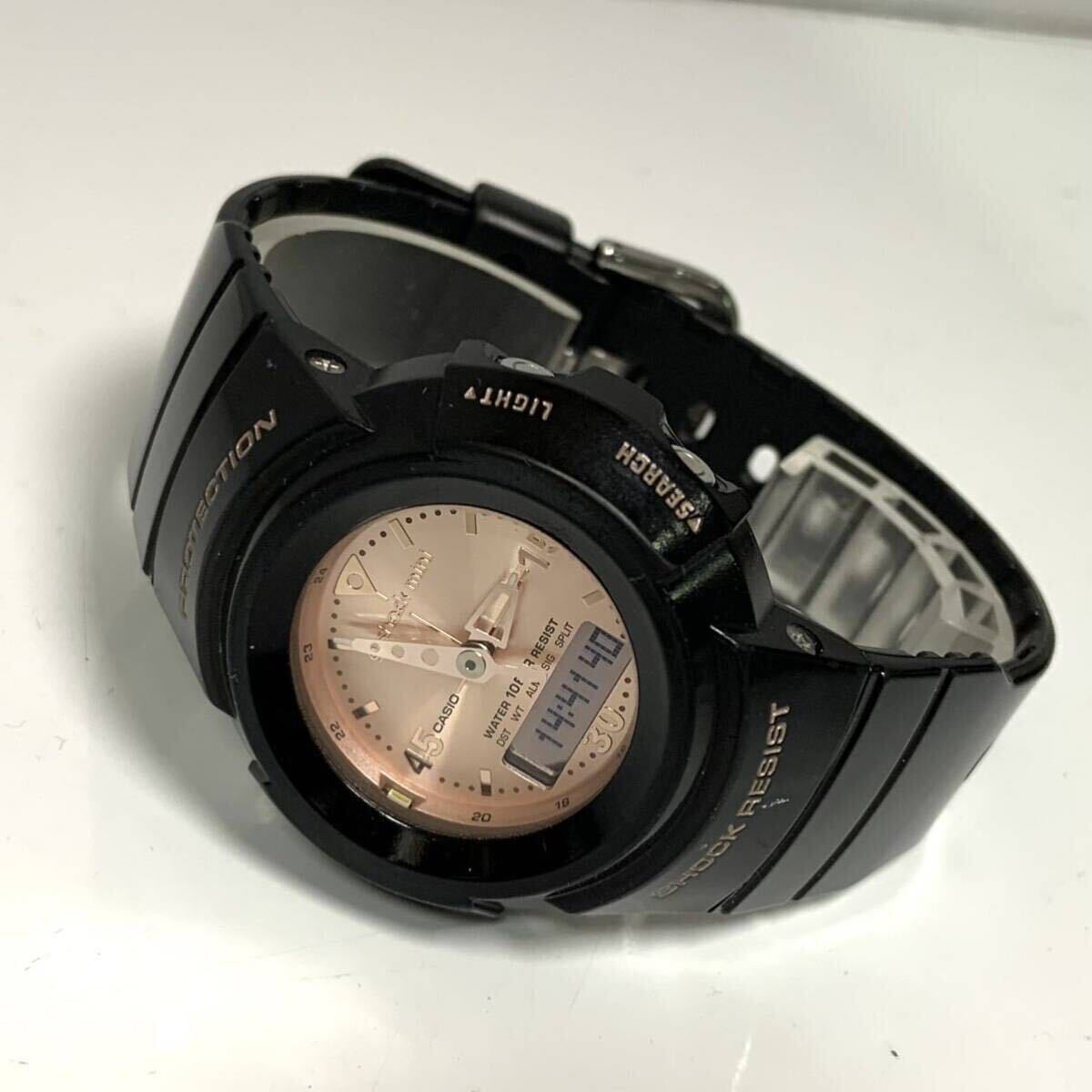 動作不良品 CASIO カシオ G-SHOCK Gショック mini ミニ 腕時計 レディース GMN-50 4706 ピンク ストップウォッチ 10気圧防水の画像4