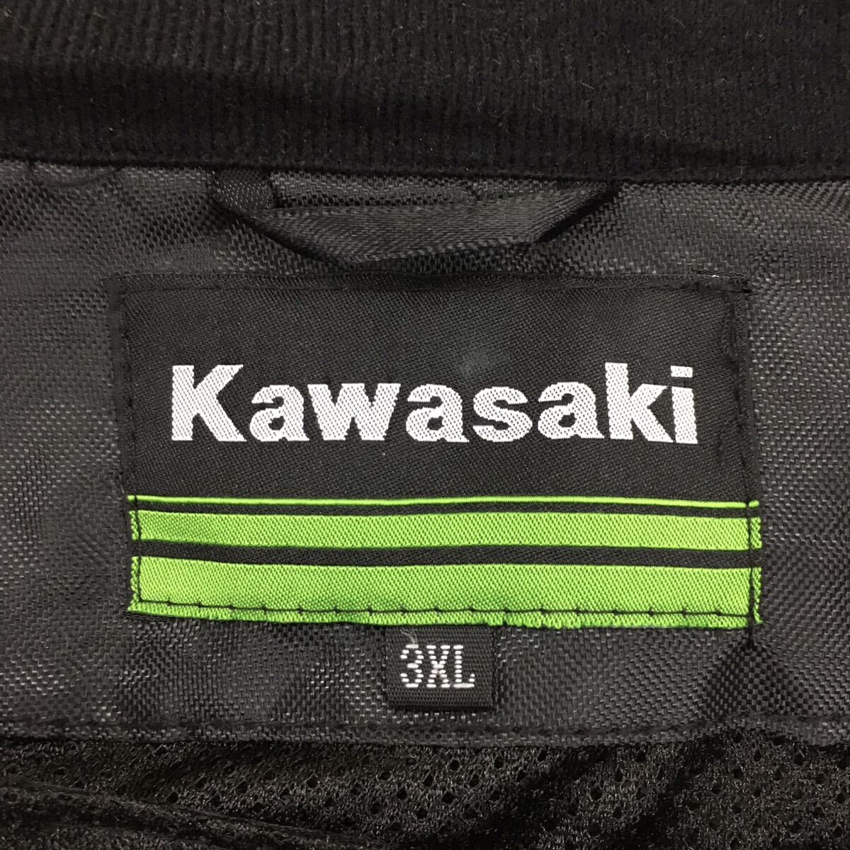 kawasaki カワサキ ライダース メッシュジャケット バイクウェア プロテクター装備 メンズ 大きいサイズ 3XL バイクウェアの画像8