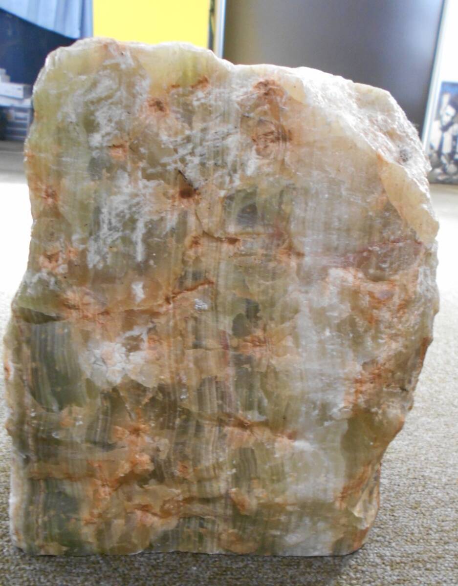 中古現状品 大理石模様 パワーストーン 飾り石 置物 約12.5kg　[F-111] ◆送料無料(北海道・沖縄・離島は除く)◆_画像4