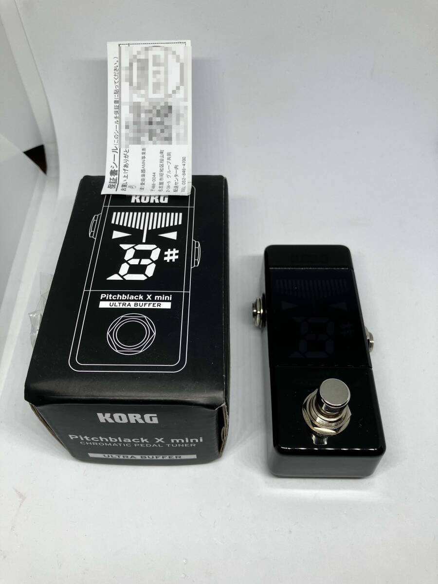 【美品】KORG / PB-X-MINI Pitchblack X ULTRA BUFFER チューナー コルグの画像1