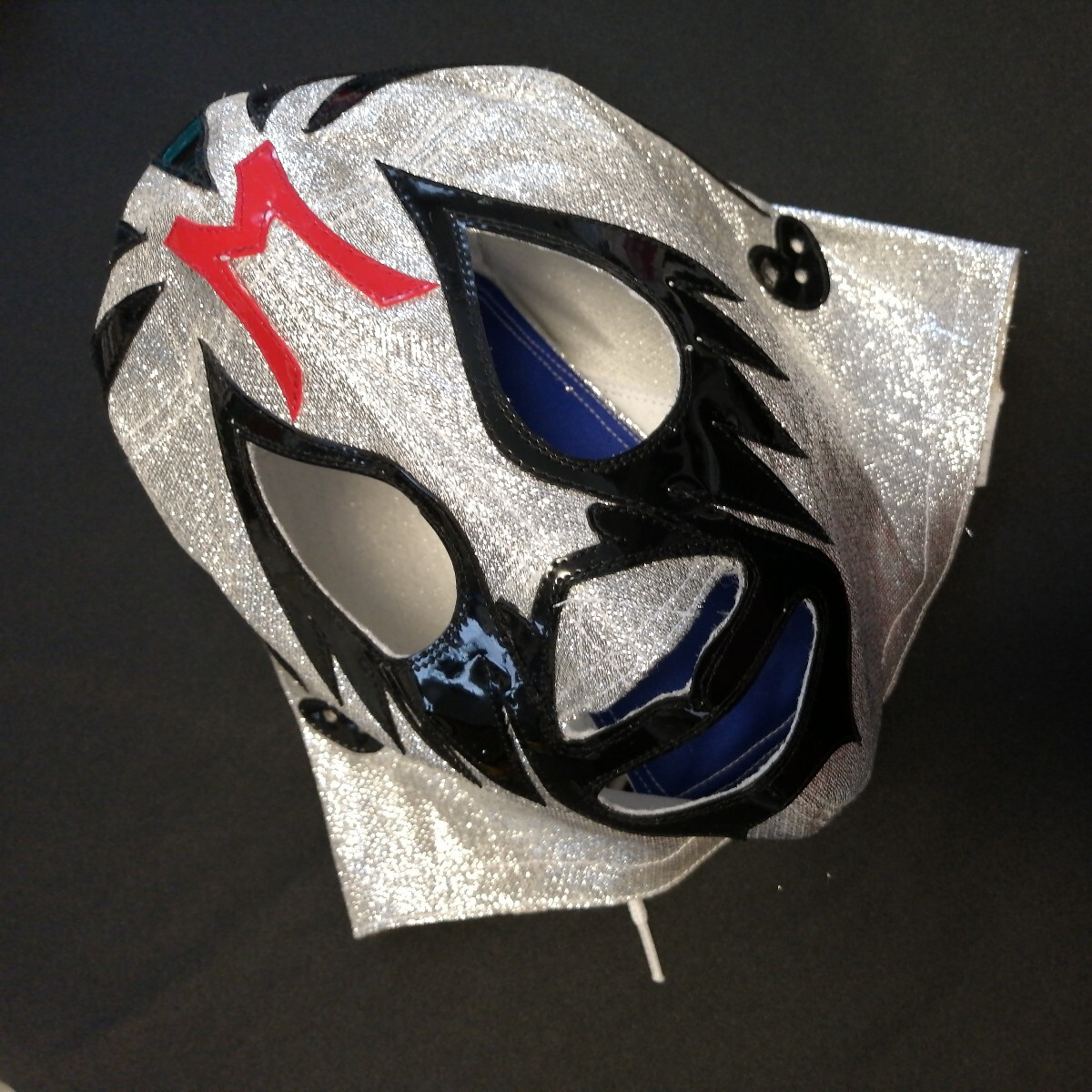 ミル・マスカラス 銀ラメ 試合用マスク メキシカンマスク 昭和レトロ ウンベルトモデルの画像2