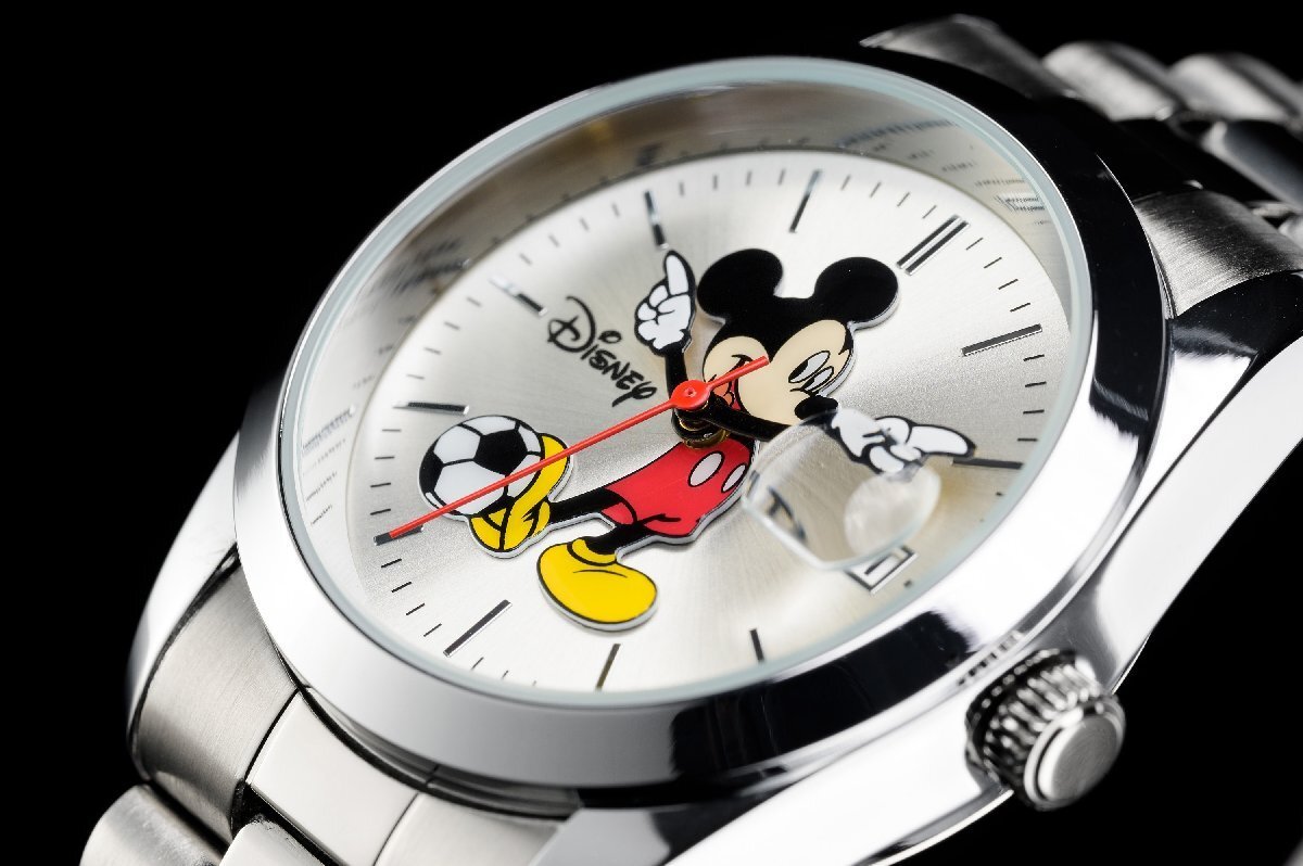 1円～ 1スタ アナザーヘブン×Disney限定MICKEYミッキーマウス別注コラボ時計エクスプローラー1オイスターデイトシルバーSSOPH逆輸入の画像1