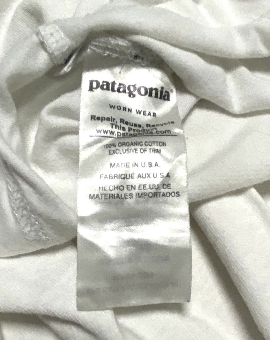 patagonia ホノルル　バックプリントTシャツ　サイズM USA製　オーガニックコットン_画像5