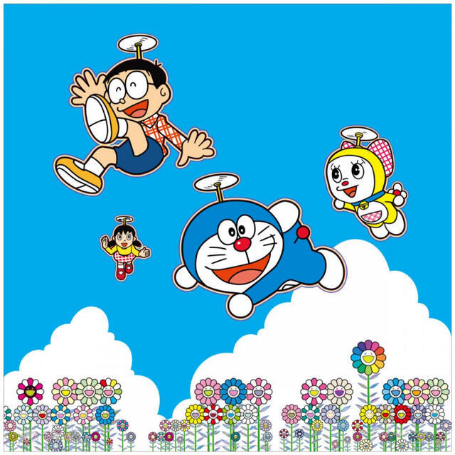  domestic regular shop buy Zingaro ED300 Murakami . Doraemon poster blue empty. under, happy . new goods unopened delivery of goods document 
