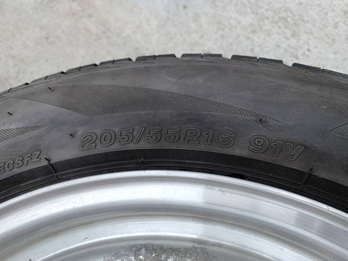 BBS　16インチ　RS137　7J+45　4本　205/55R16　ブリヂストン　直接引き取り限定_画像2