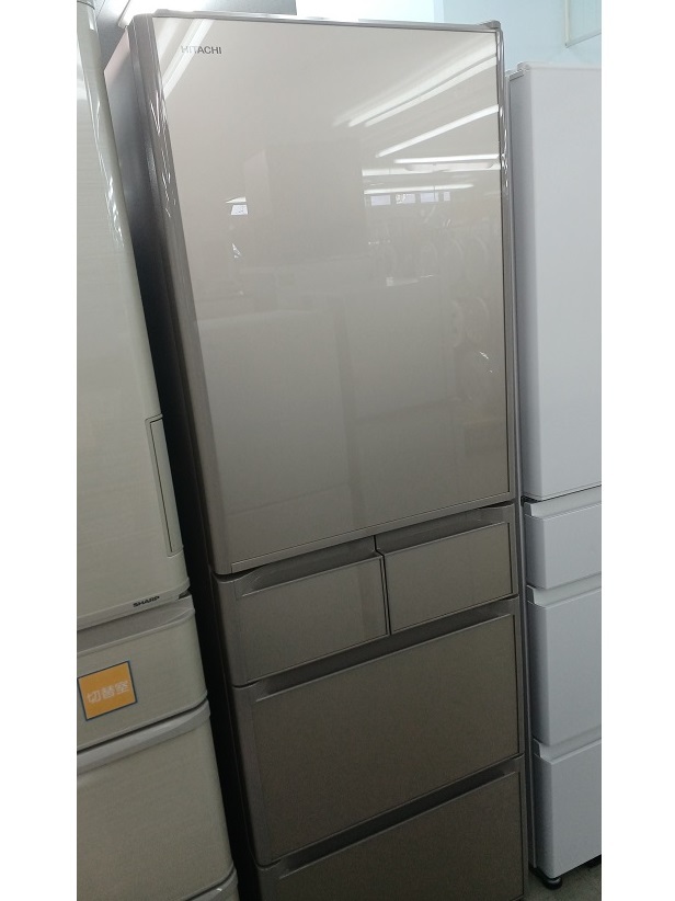 HITACHI Hitachi non freon freezing refrigerator R-S40K(XN) right opening 5-door refrigeration 289L freezing 112L plain champagne 2020 year made [ secondhand goods ] 0YR-515110