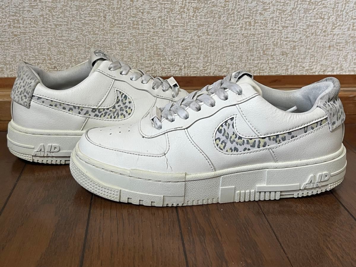 NIKE AIR FORCE 1 PIXEL SE "LEOPARD" 24.5cm 