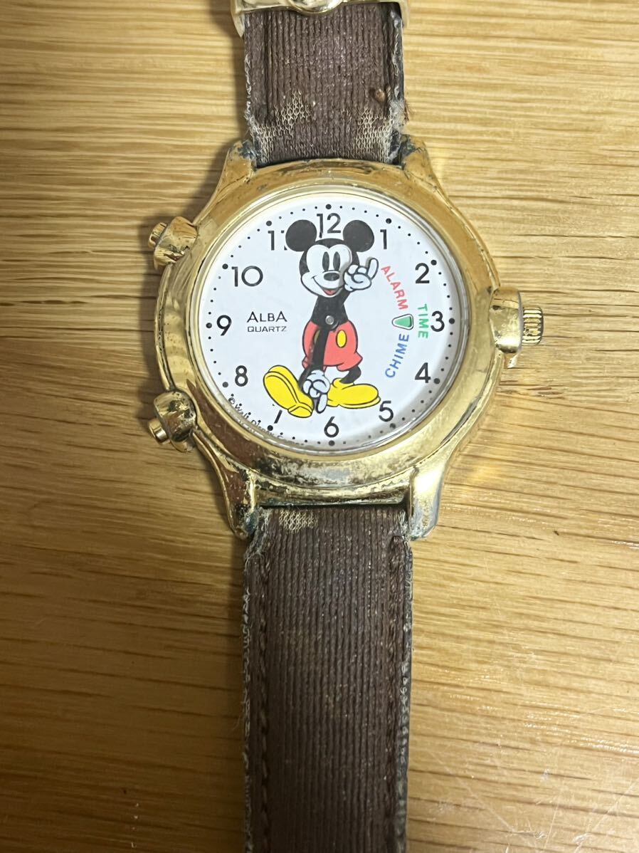 【1円〜】腕時計 ALBA ミッキーマウス 2本セット まとめの画像2