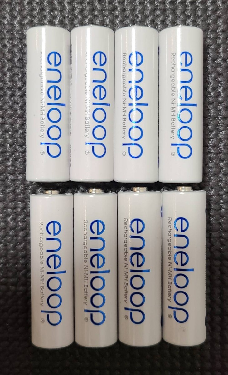 【送料無料】エネループ パナソニック eneloop Panasonic 充電池 単3形 8本セット 中古の画像1