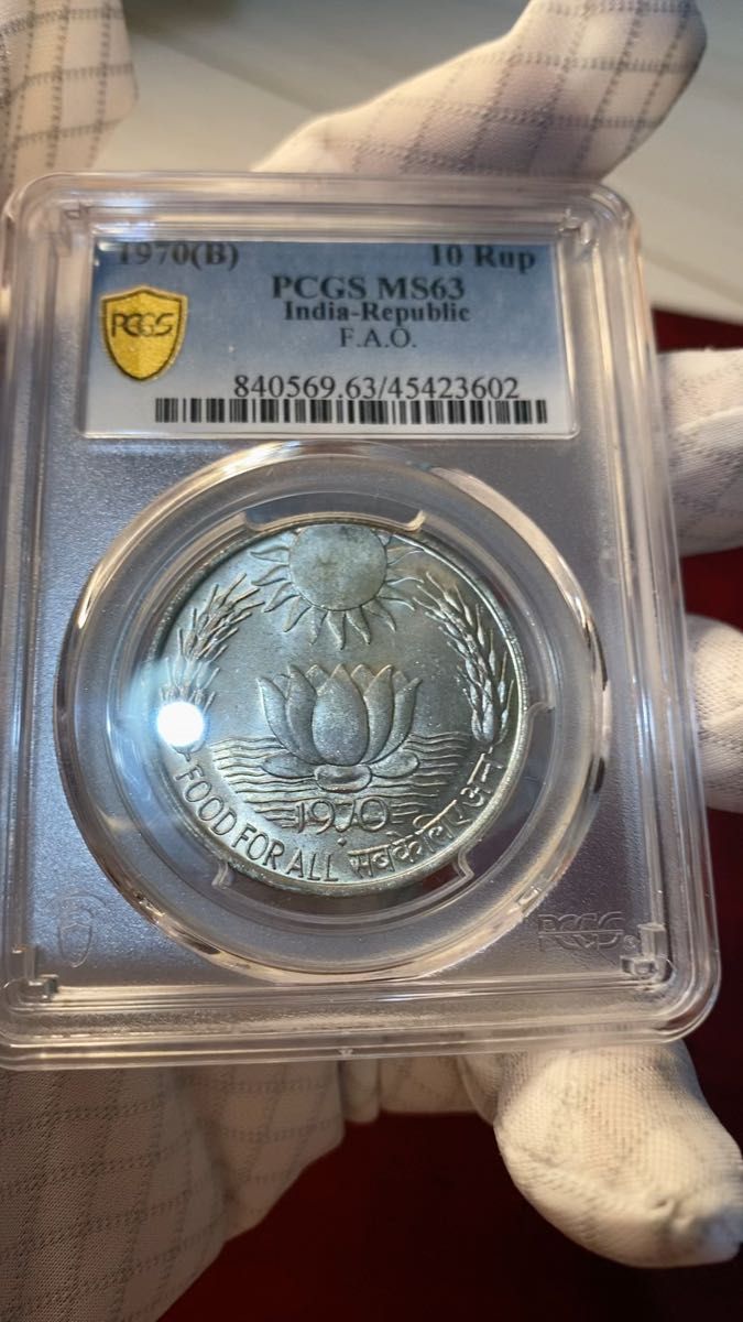 PCGS NGC 銀貨　インド　インドコイン　古銭