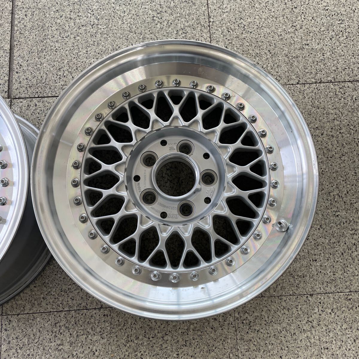 希少 絶版品 BBS RS 180 16インチ 7.5 +14 PCD114.3 5穴 2本の画像4