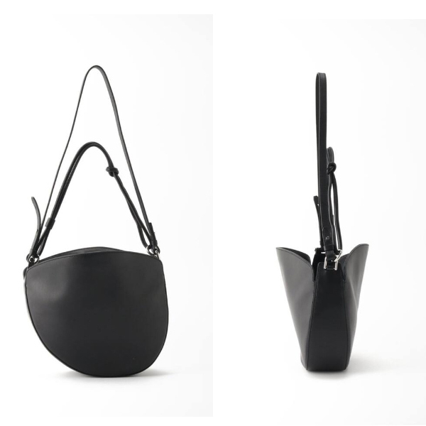 2023年　AP STUDIO【Kabinett　カビネ 】Curve shoulder BAG　ブラック黒　ドゥーズィエムクラス　ショルダーバッグ 斜め掛け ハンドバッグ_画像4