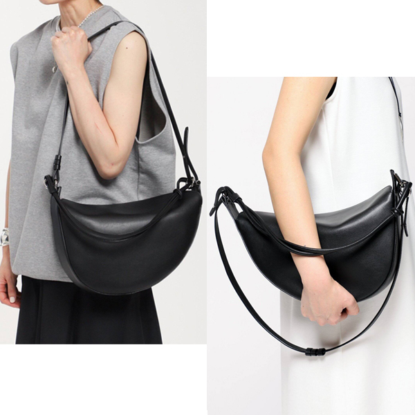 2023年　AP STUDIO【Kabinett　カビネ 】Curve shoulder BAG　ブラック黒　ドゥーズィエムクラス　ショルダーバッグ 斜め掛け ハンドバッグ_画像1