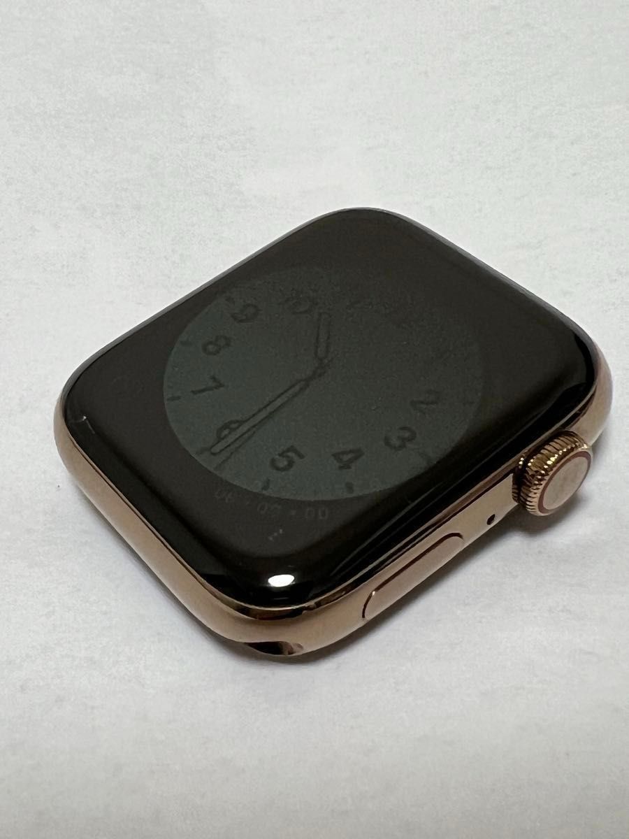 ［美品］Apple Watch series5 ステンレススチール（ゴールド）44mm