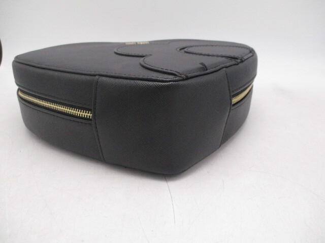 ** Mary Quant MARY QUANT handbag black Heart type almost unused **