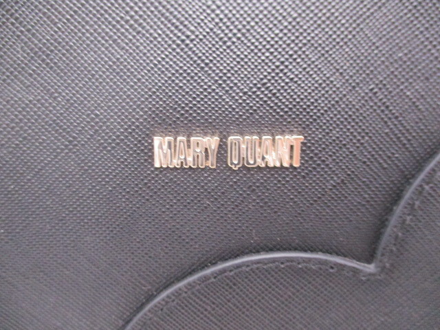 ** Mary Quant MARY QUANT handbag black Heart type almost unused **