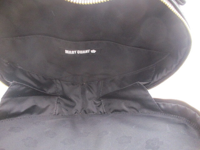 ** Mary Quant MARY QUANT handbag black Heart type almost unused **