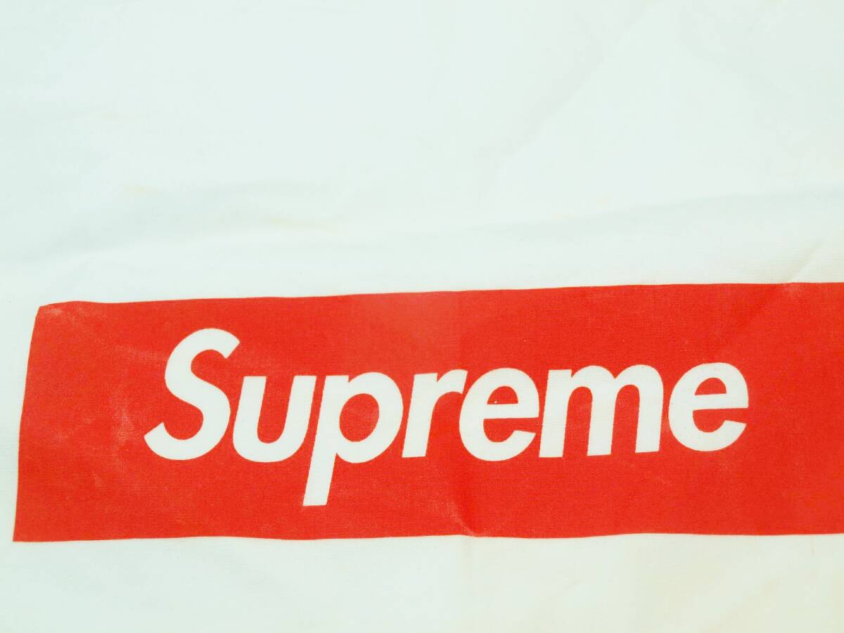 Supreme シュプリーム Drawstring Bag White ドローストリング バッグ 巾着袋 ホワイト 白 Box logo ボックスロゴ 新品未使用品 難ありの画像4