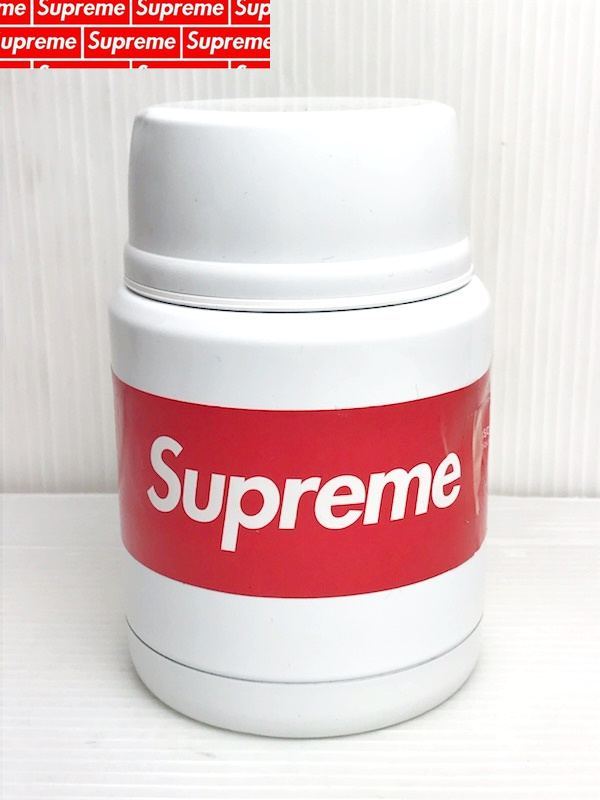 Supreme シュプリーム Thermos Stainless King Food Jar + Spoon White 2018FW サーモス フードジャー スプーンセット 470ml 新品未使用品の画像1