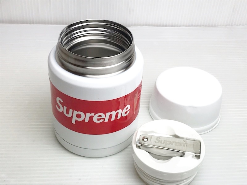 Supreme シュプリーム Thermos Stainless King Food Jar + Spoon White 2018FW サーモス フードジャー スプーンセット 470ml 新品未使用品の画像4