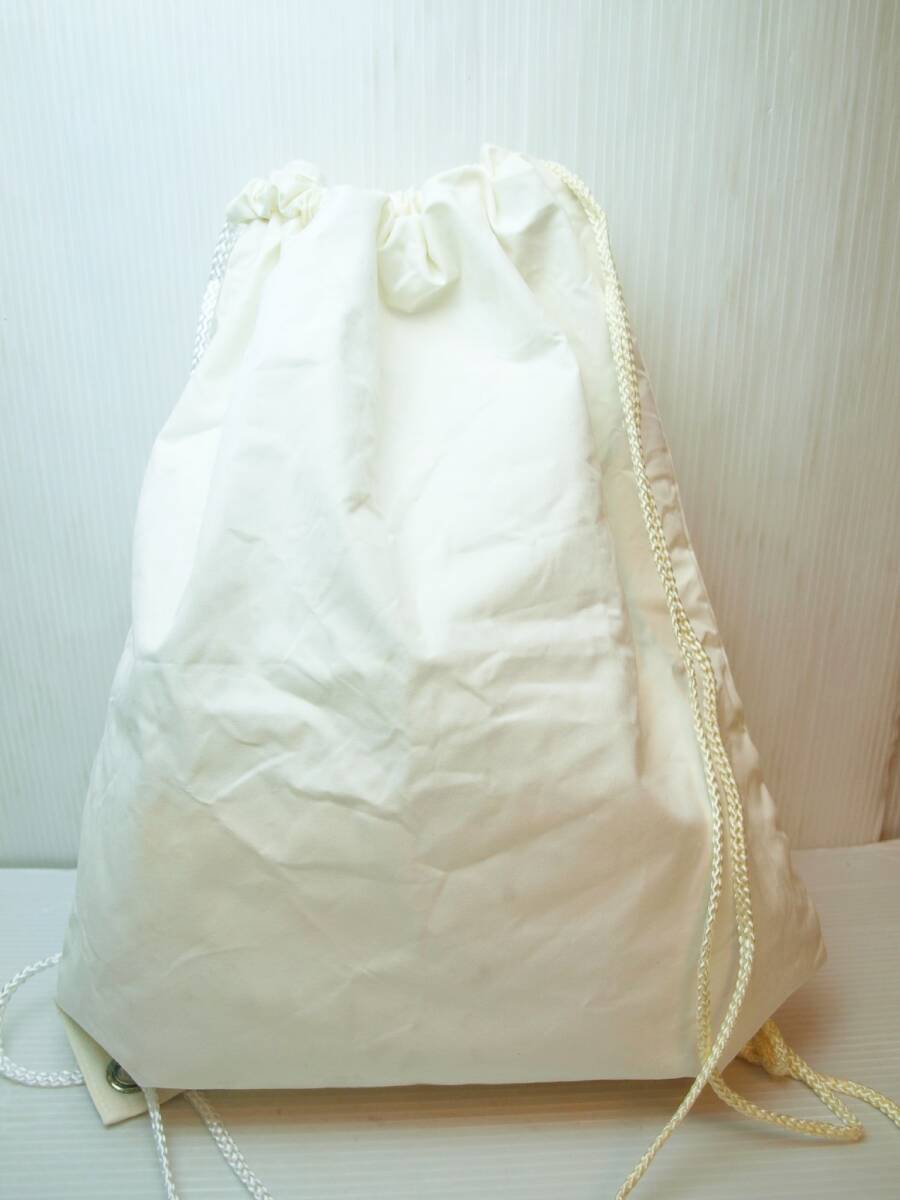 Supreme シュプリーム Drawstring Bag White ドローストリング バッグ 巾着袋 ホワイト 白 Box logo ボックスロゴ 新品未使用品 難ありの画像2