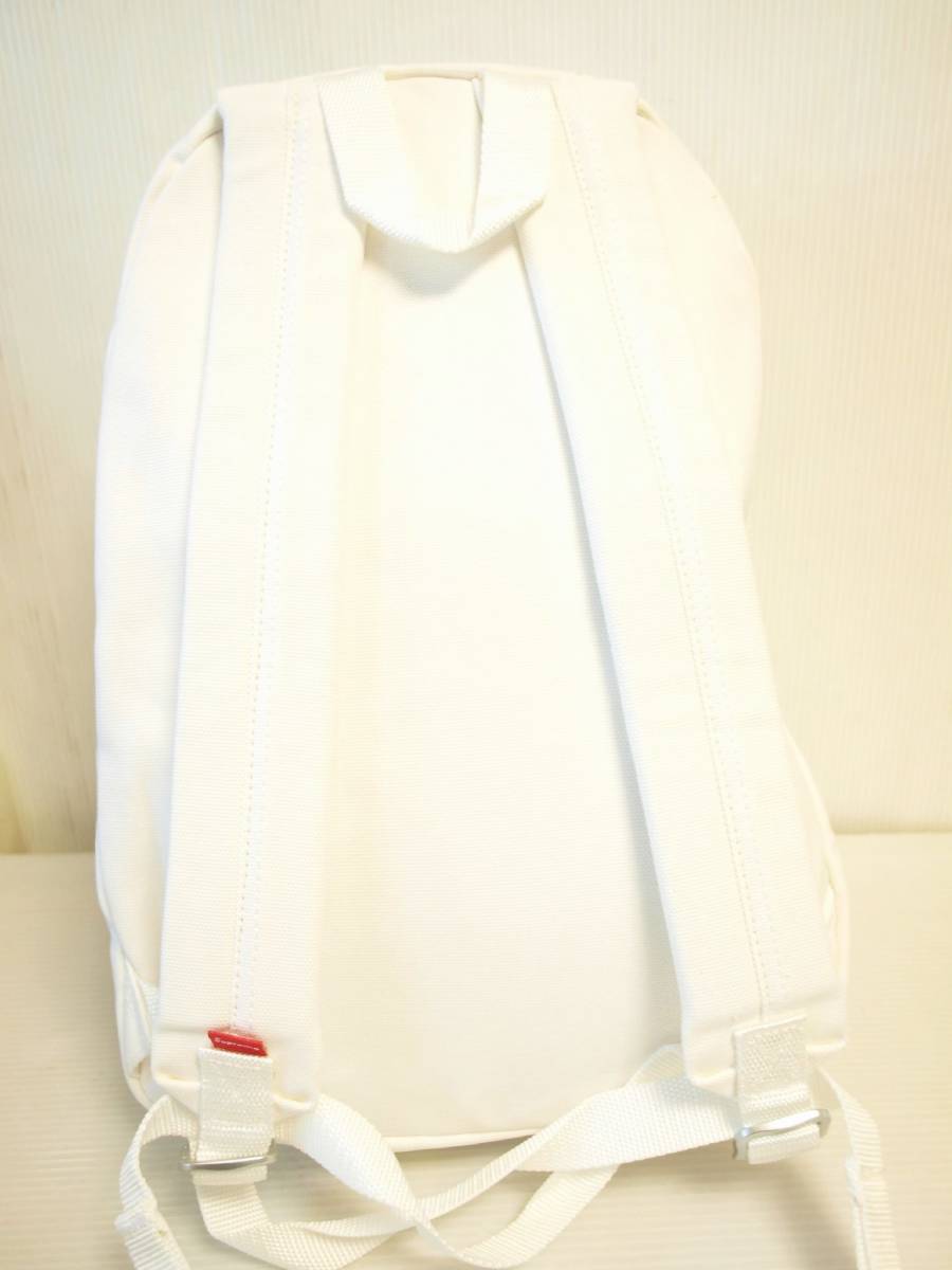 Supreme シュプリーム Canvas Backpack White 2021FW キャンバス生地 バックパック ホワイト 2021秋冬 新品未使用品 半タグ付き 完売品_画像4