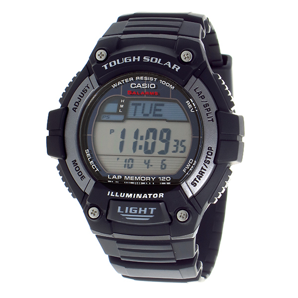 【新品・箱なし】カシオ CASIO タフソーラー デジタル メンズ 腕時計 W-S220-1A ブラック _画像1