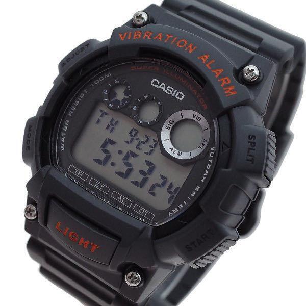 【新品・箱なし】カシオ CASIO 腕時計 メンズ W-735H-8AV クォーツ グレー_画像2