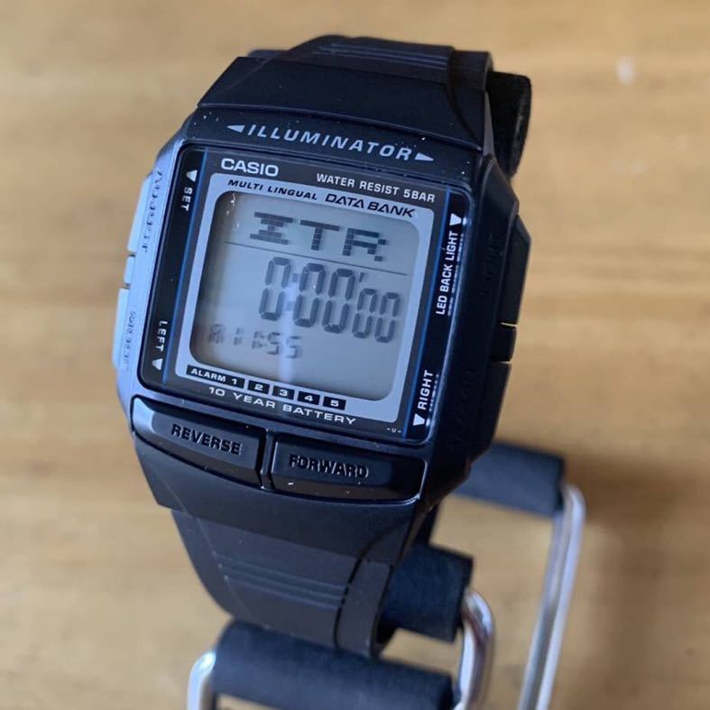 【新品・箱なし】カシオ CASIO データバンク DATA BANK デジタル メンズ デュアルタイム 腕時計 DB-36-1A 液晶の画像1