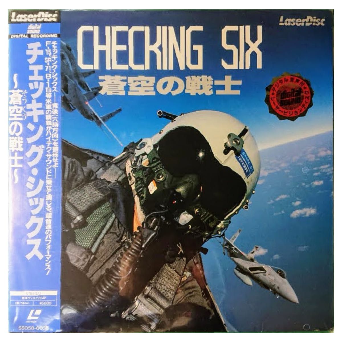 【格安！】レーザーディスク LASER DISC LD「チェッキング・シックス 蒼空の戦士 CHECKING SIX」