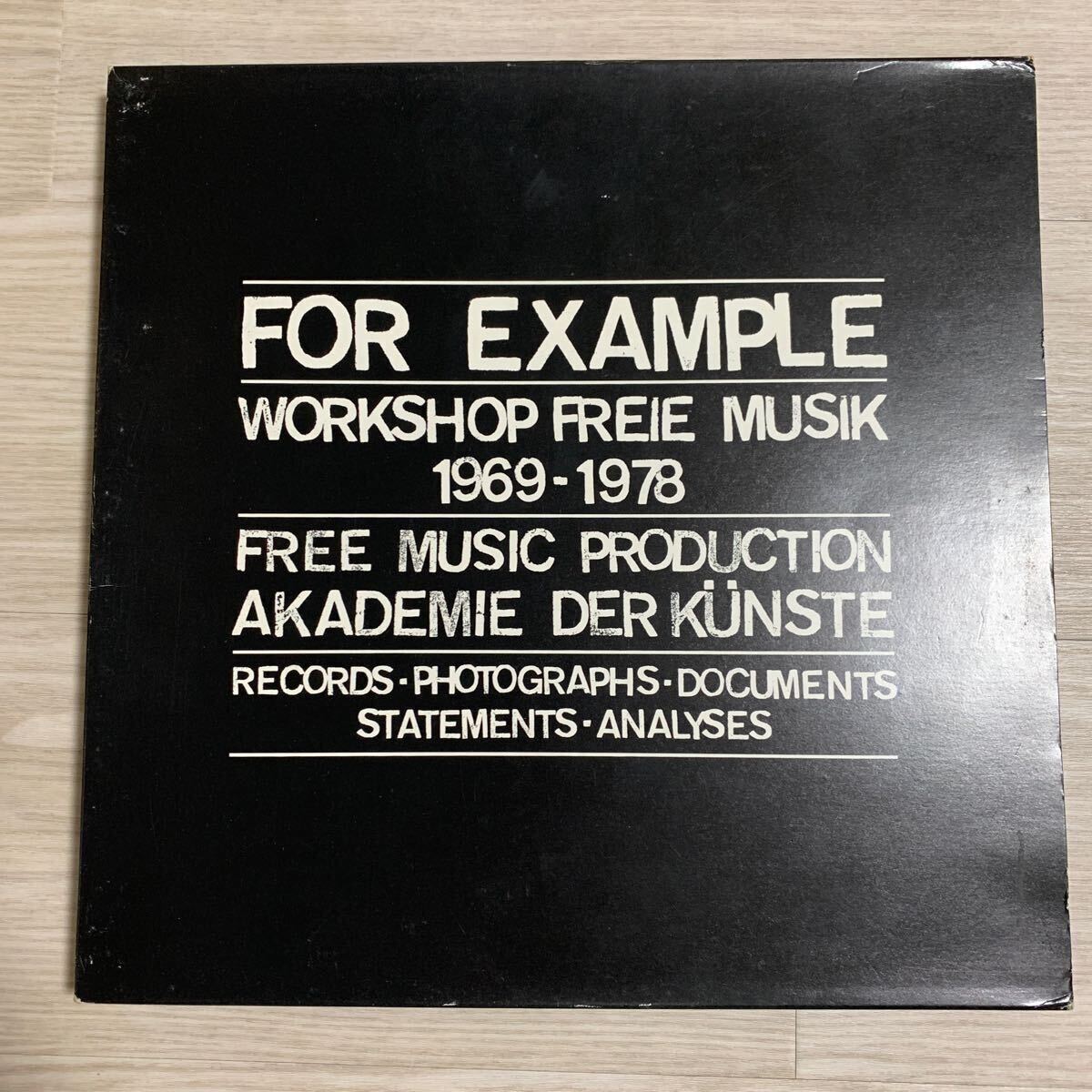 FMP Records For Example - Workshop Freie Musik 1969 - 1978 оригинал 3LP BOX derek bailey steve lacy