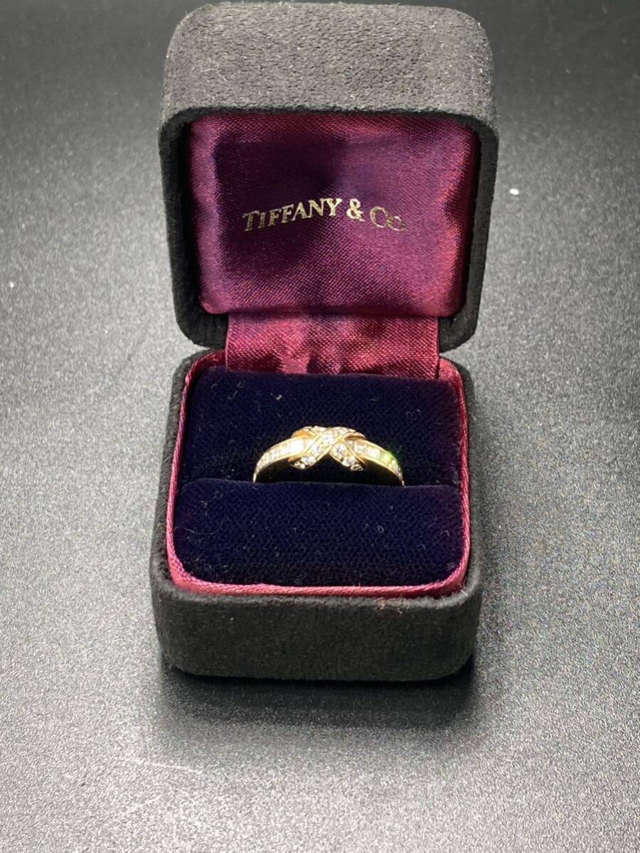 Tiffany&Co. ティファニー　指輪 リング ヴィンテージ アクセサリー ダイヤモンド750 約3.9g K18_画像2