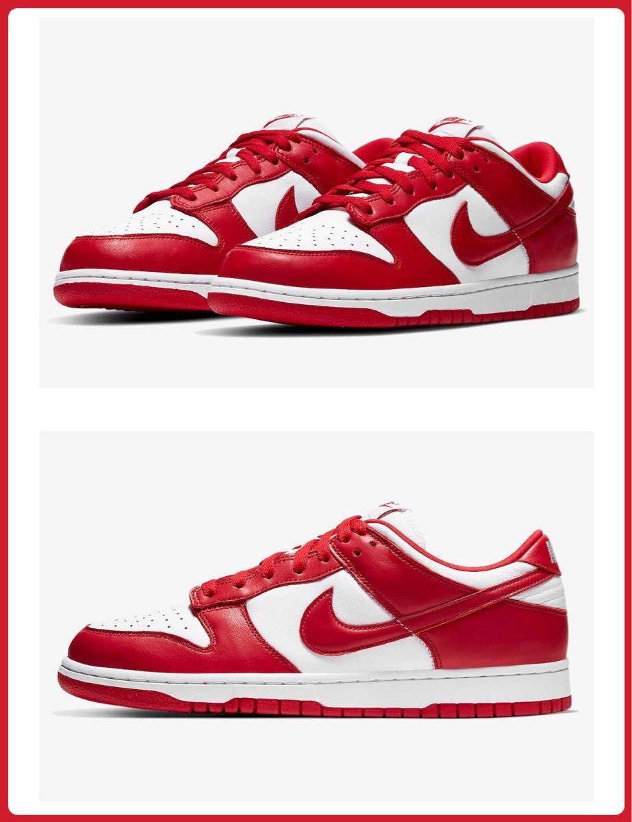 Nike Dunk Low SP "White and University Red"