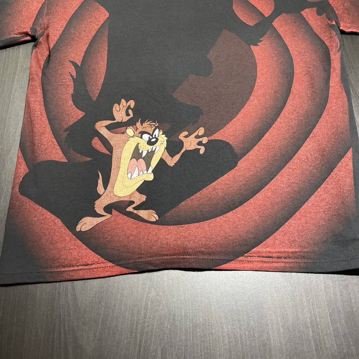 90s Looney tunes tシャツ vintage ビンテージ ヴィンテージ shadow シャドー ルーニーテューンズ アニメ 映画 movie タズマニアンデビル_画像9