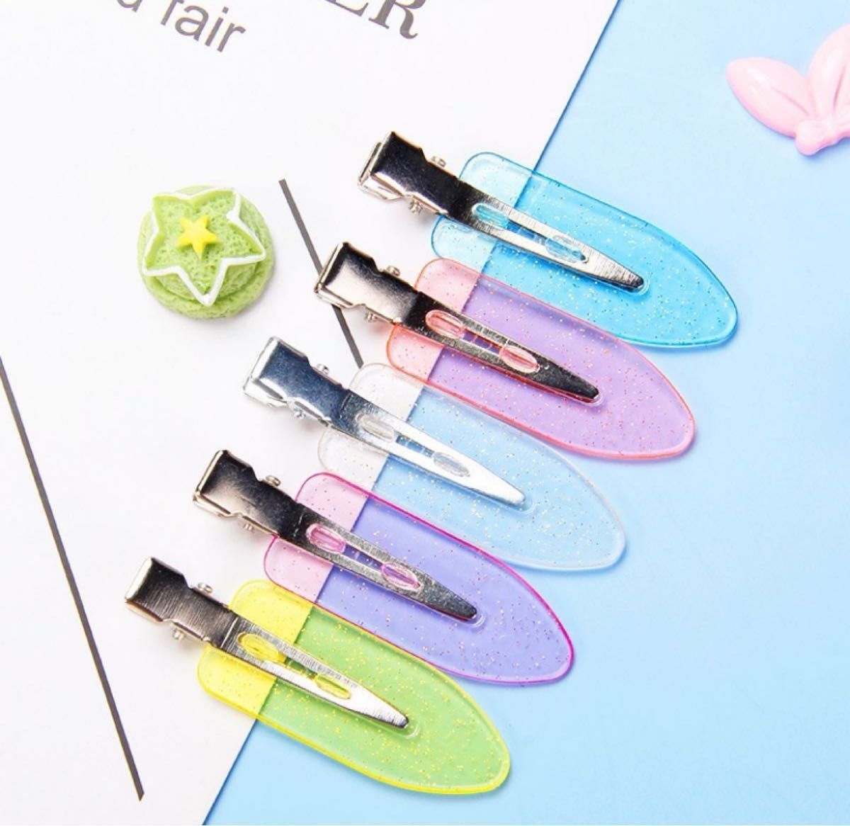 ヘアクリップ 100個セット 5色 ヘアピン ハンドメイド ホイップ ヘアクリップ 100個セット 5色 ヘアピン ハンドメイド ホイップ