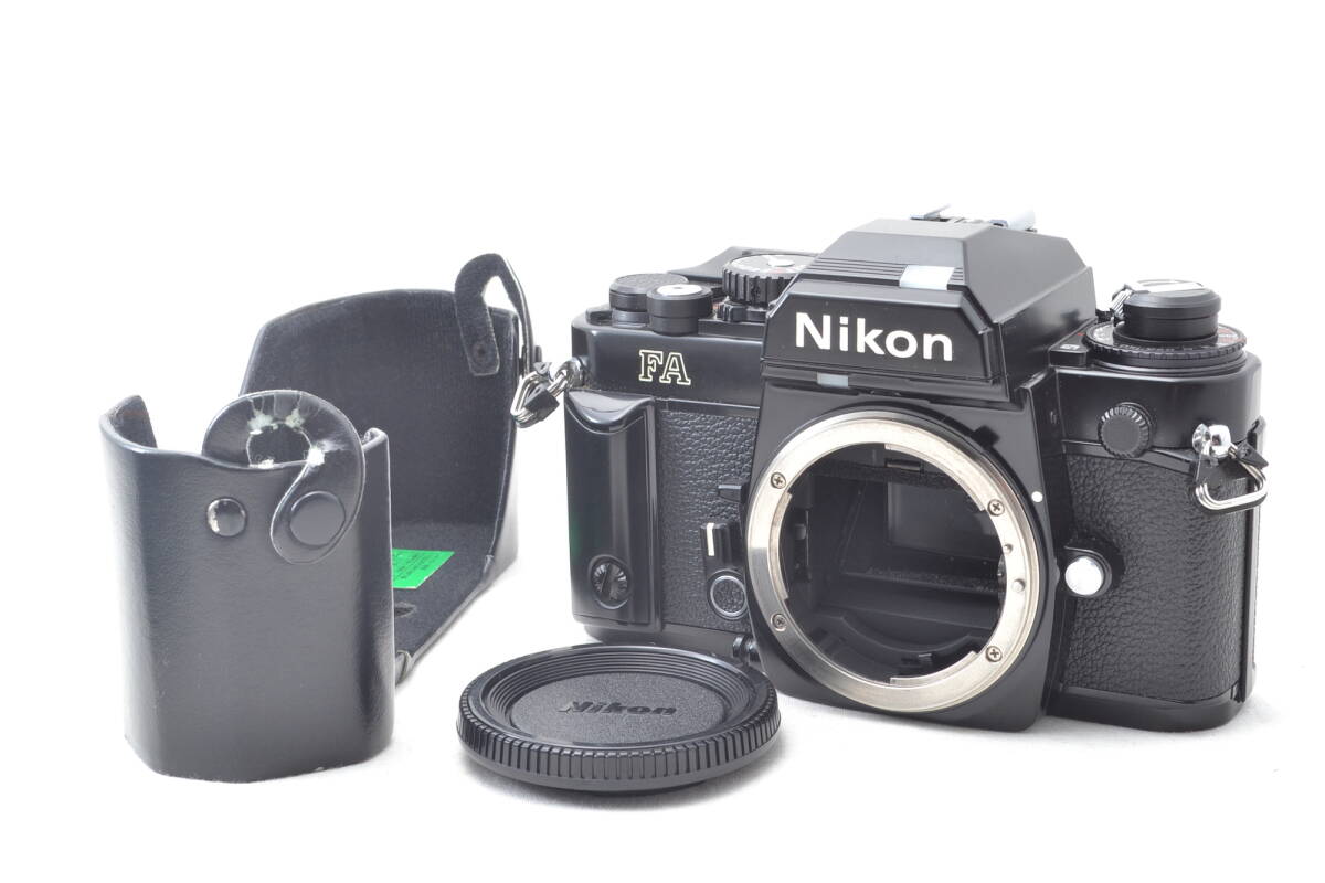 未使用に近い ニコン Nikon FA 一眼レフ MF フィルムカメラ ブラック ボディ MF-16 データバック #6055の画像1