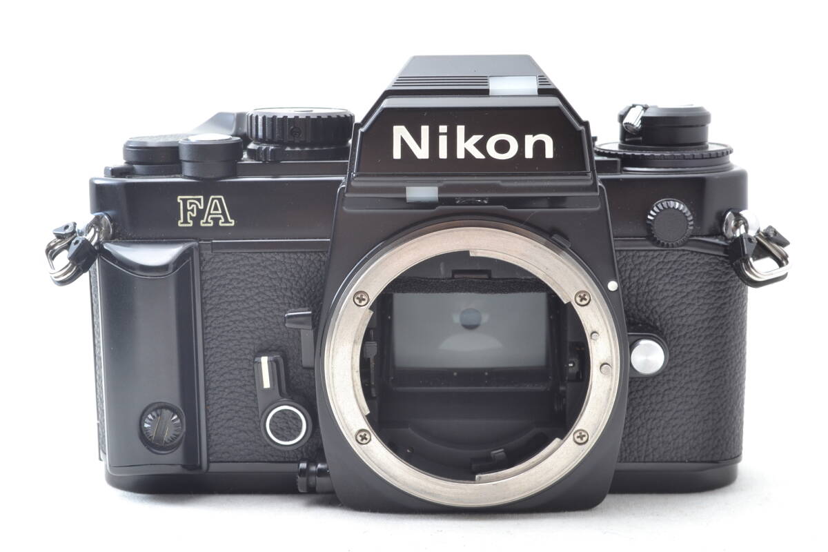未使用に近い ニコン Nikon FA 一眼レフ MF フィルムカメラ ブラック ボディ MF-16 データバック #6055の画像2
