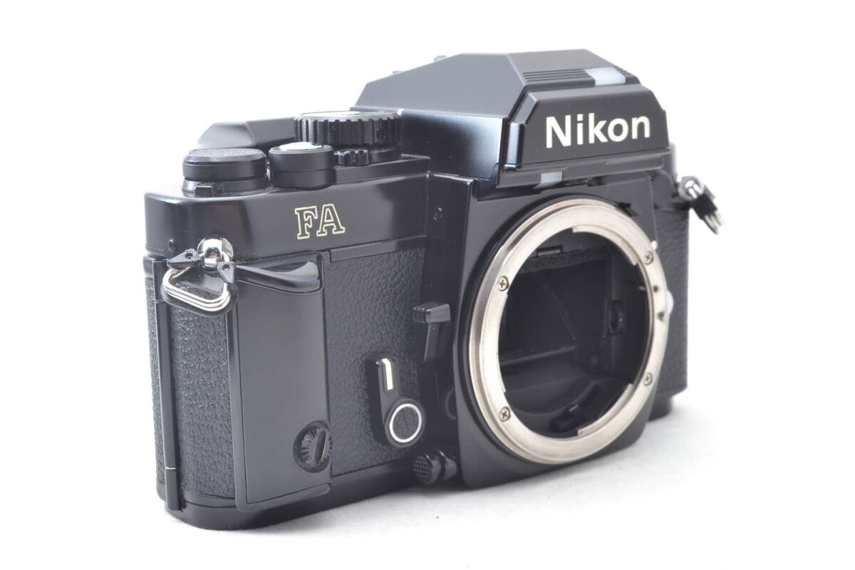 未使用に近い ニコン Nikon FA 一眼レフ MF フィルムカメラ ブラック ボディ MF-16 データバック #6055の画像3